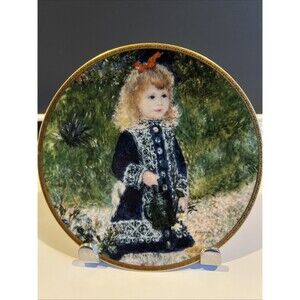 The Children of Renoir Girl With Watering Can Collector Plate Nat Gallery Art DC